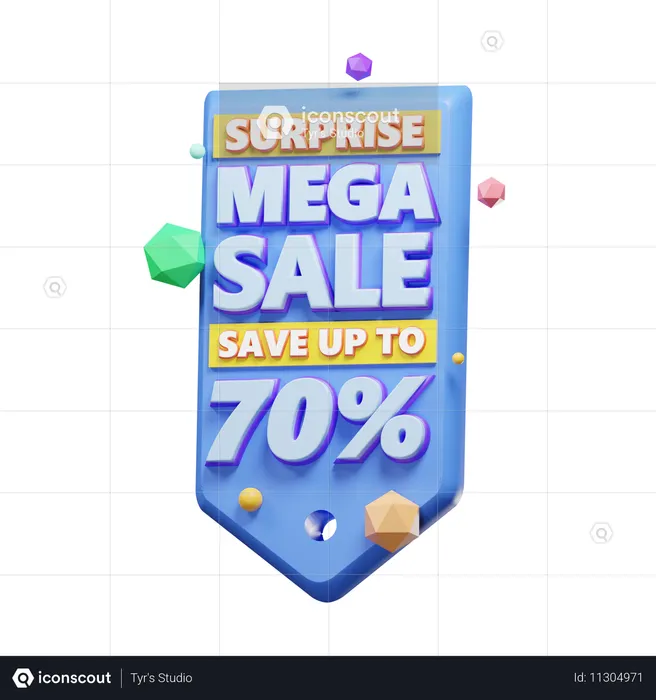 Venta mega sorpresa  3D Icon