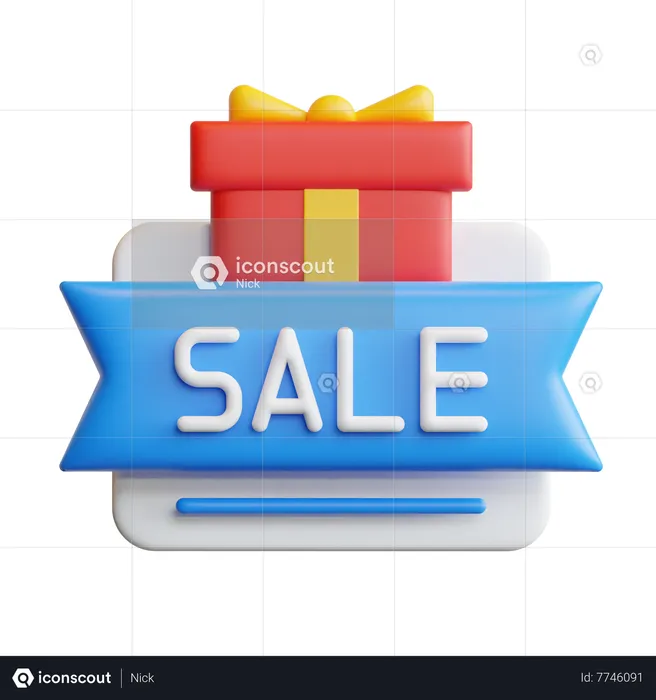 Regalo de venta  3D Icon