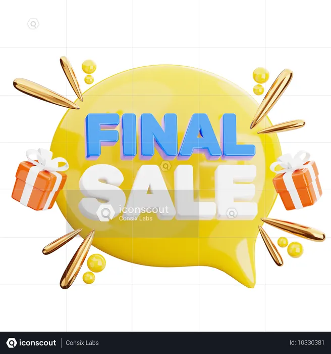 Vente finale  3D Icon