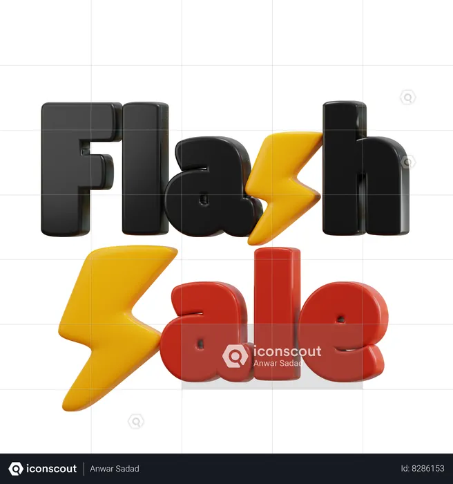 Vente flash  3D Icon