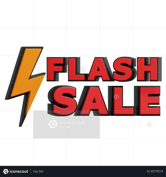 Vente flash  3D Icon