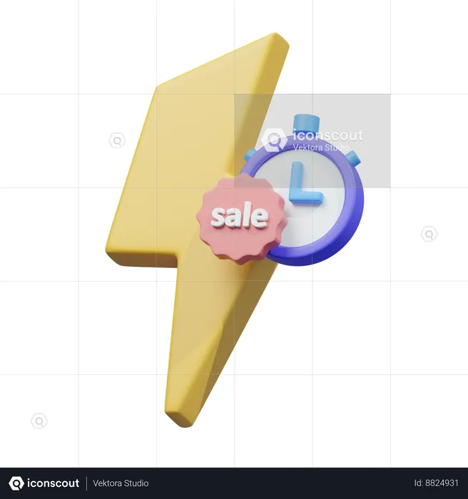 Vente flash  3D Icon