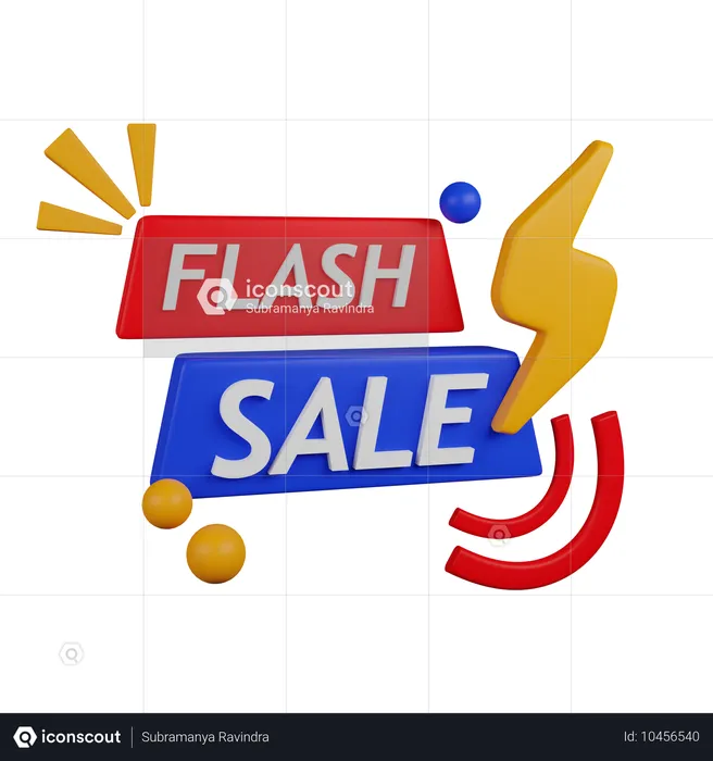 Vente flash  3D Icon