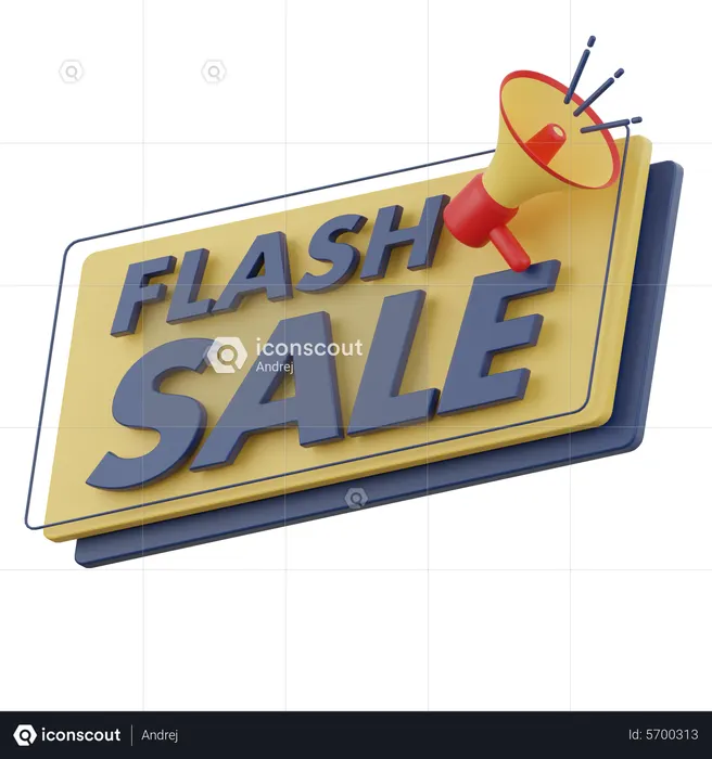 Vente flash  3D Icon