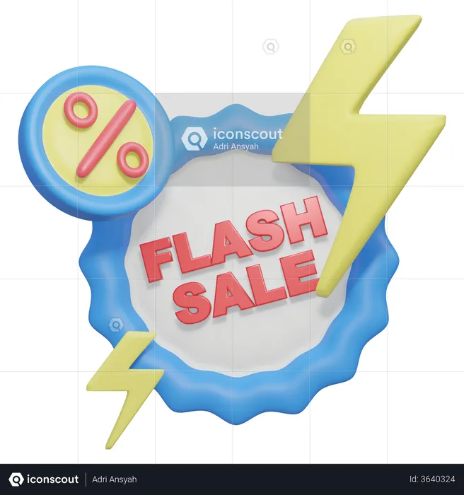 Vente flash  3D Illustration