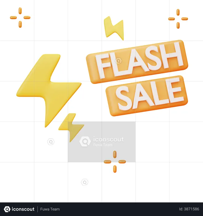 Vente flash  3D Illustration