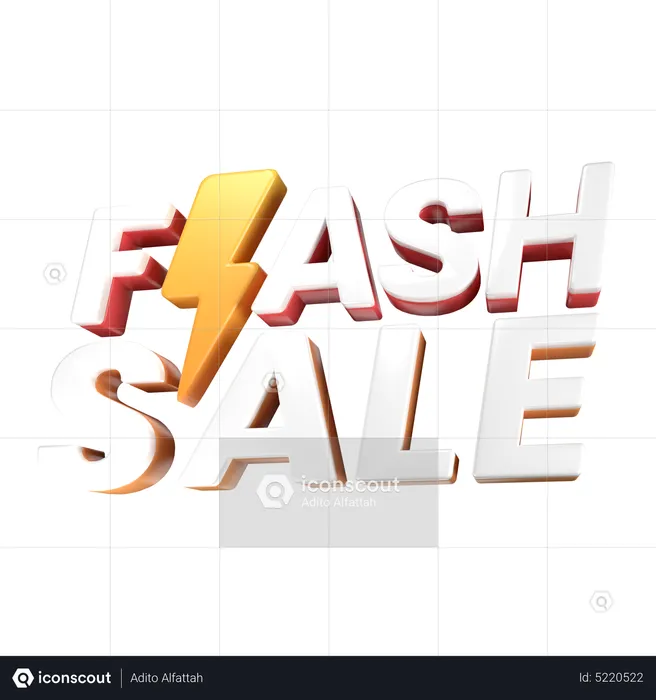 Vente flash  3D Icon