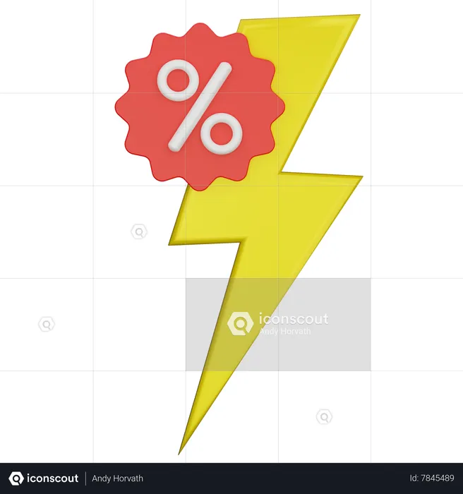 Vente flash  3D Icon