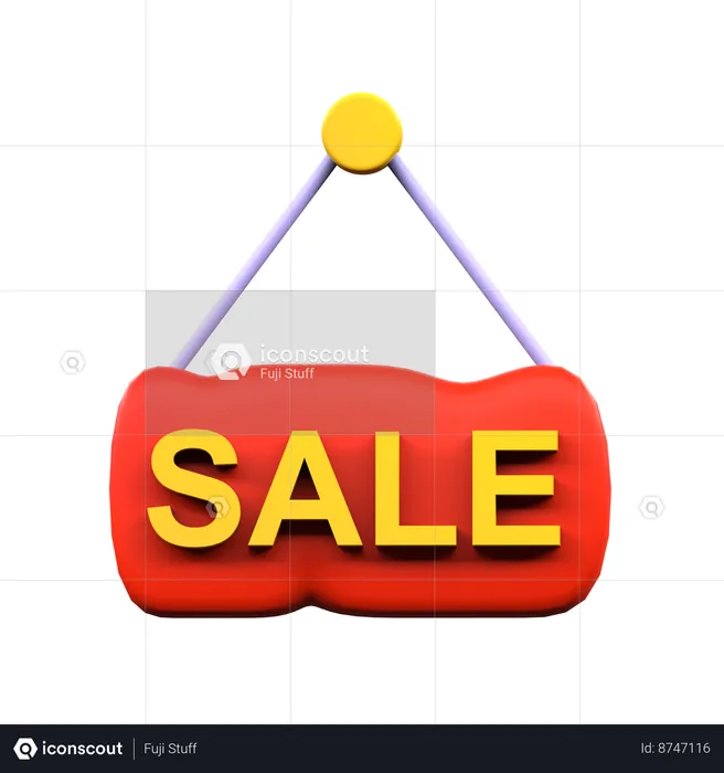 Enseigne de vente  3D Icon