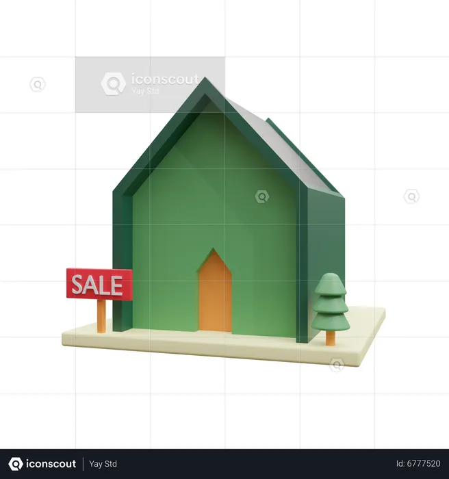 Propriété à vendre  3D Icon