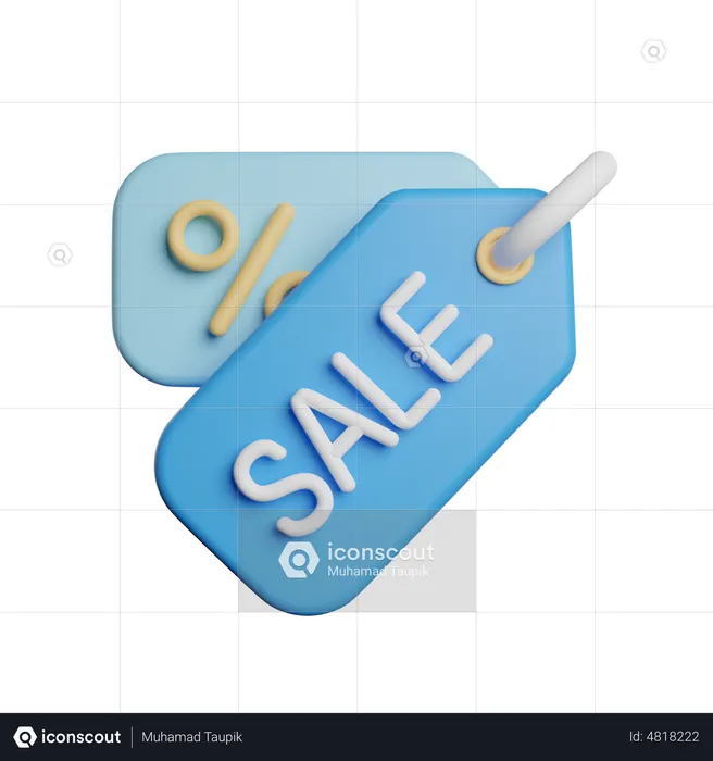 Étiquette de vente  3D Icon