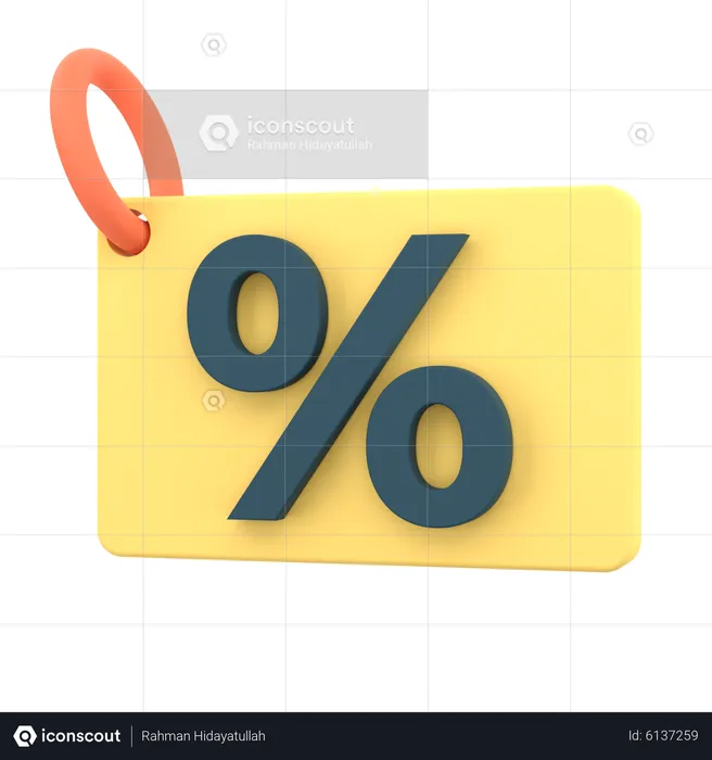 Étiquette de vente  3D Icon
