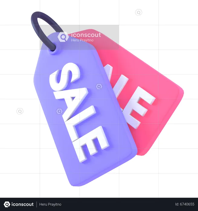 Étiquette de vente  3D Icon