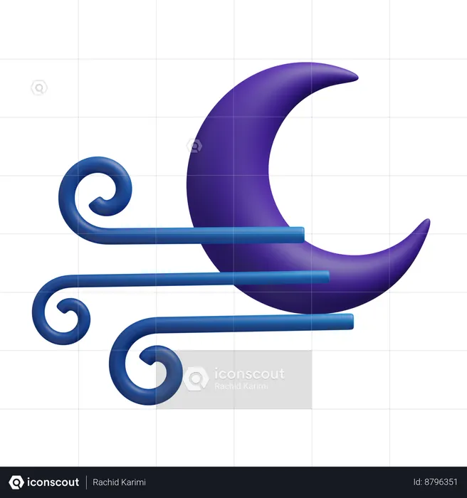 Nuit venteuse  3D Icon