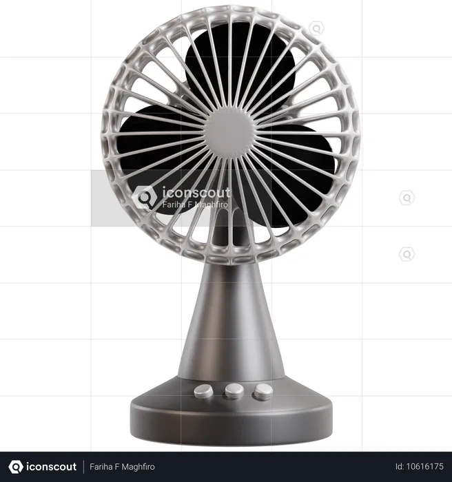 Diseño moderno de ventilador de escritorio  3D Icon