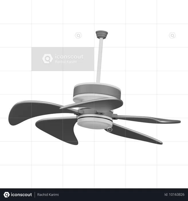 Ventilador de teto  3D Icon