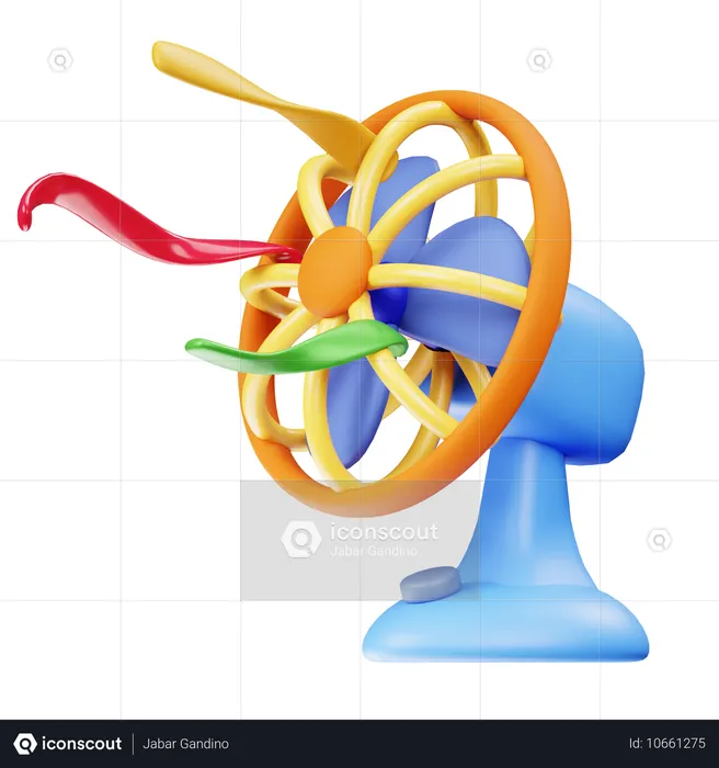 Ventilateur  3D Icon