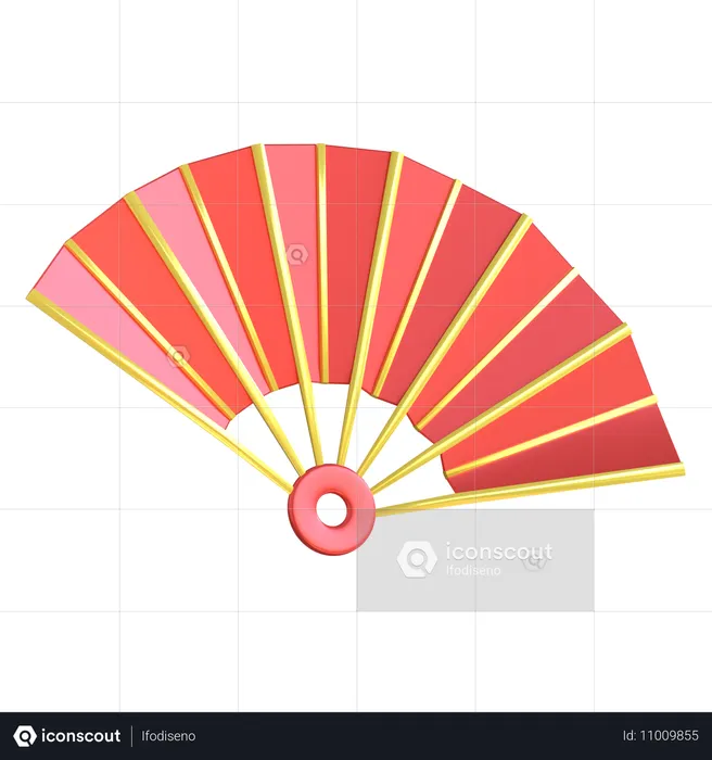 Éventail chinois  3D Icon