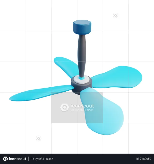 Ventilateur de plafond  3D Icon