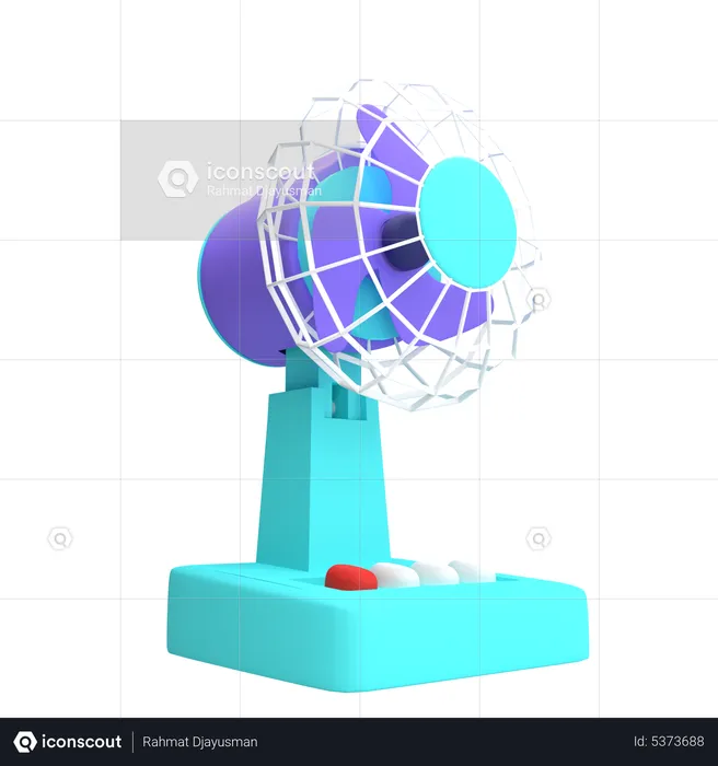 Ventilateur de table  3D Icon