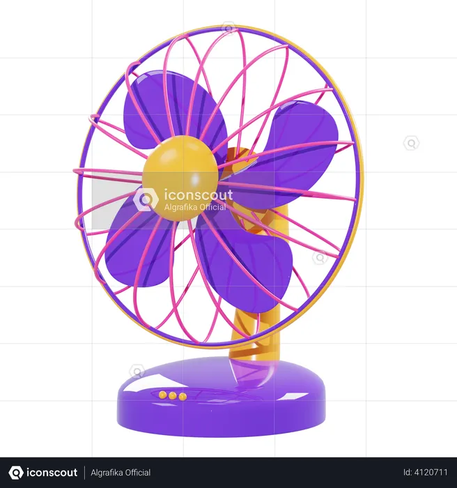 Ventilateur électrique  3D Illustration