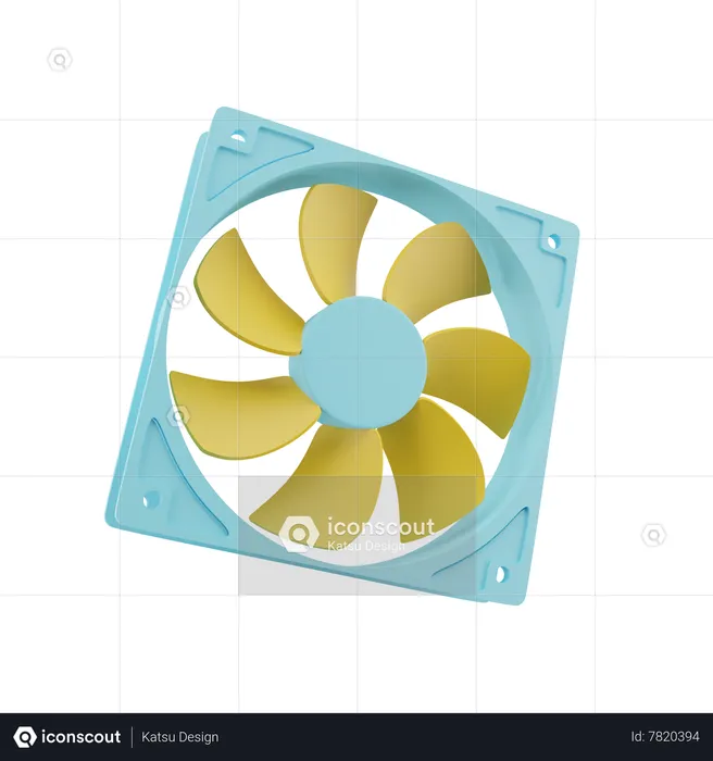 Ventilateur  3D Icon