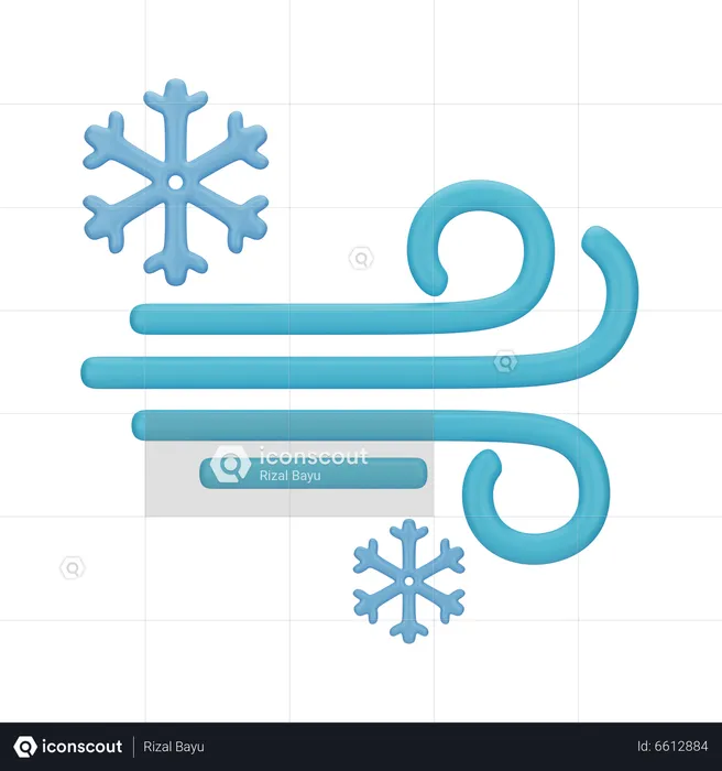 Neve ventosa  3D Icon