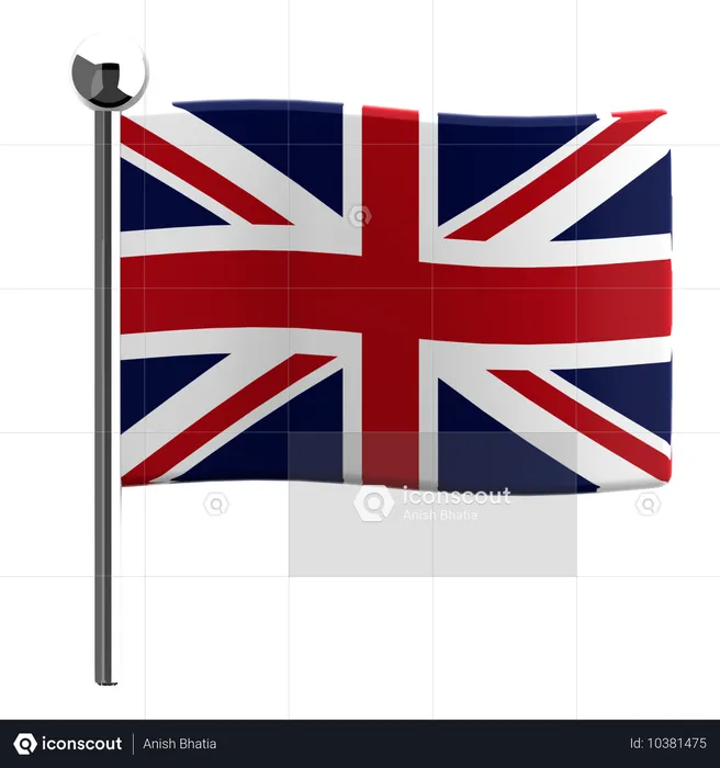 Großbritannien Flag 3D Icon