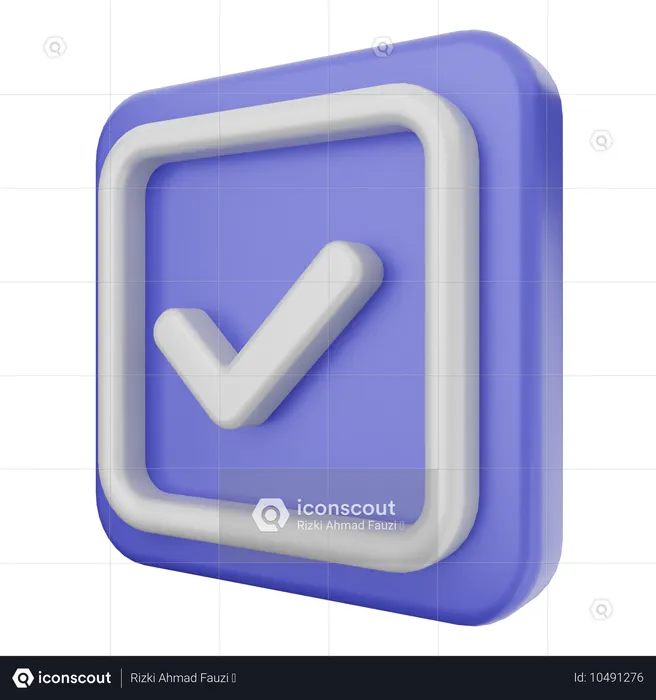 Verificação  3D Icon