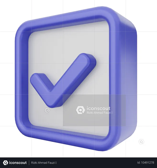 Verificação  3D Icon