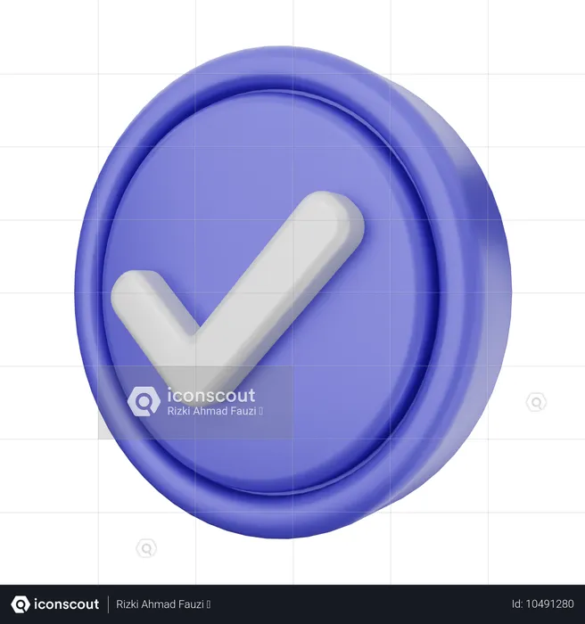 Verificação  3D Icon