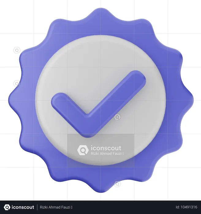 Verificação  3D Icon