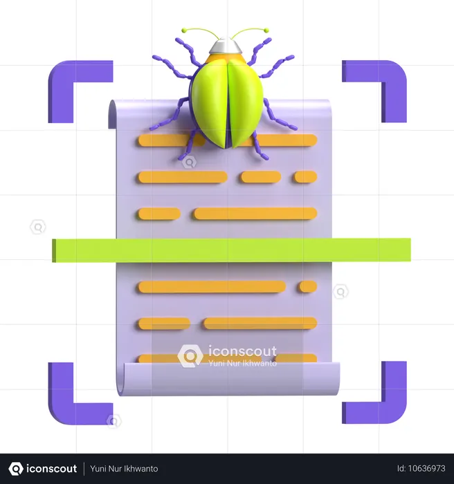 Verificação de bugs  3D Icon