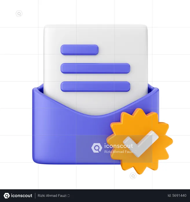 Verificação de correio  3D Icon