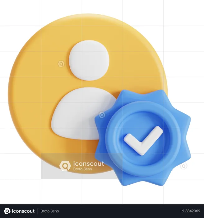 Verificação de perfil  3D Icon