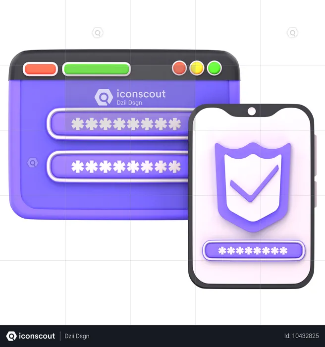 Verificação em duas etapas  3D Icon