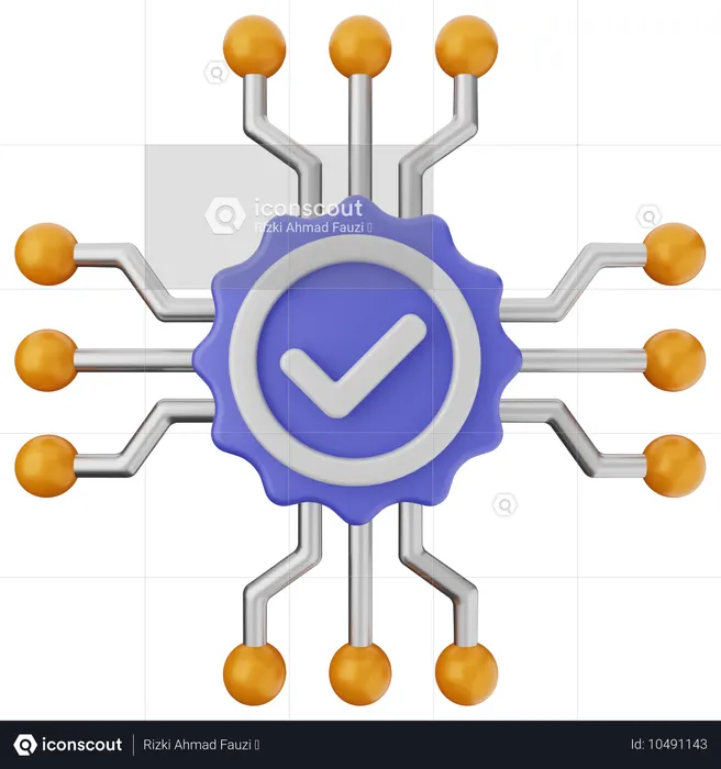 Verificación de ia  3D Icon