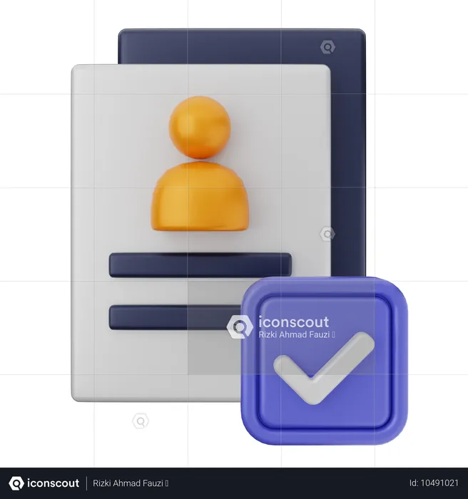 Verificación de archivos  3D Icon