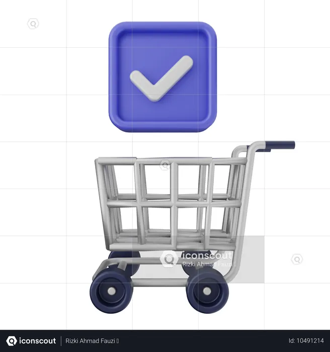 Verificación de compras  3D Icon