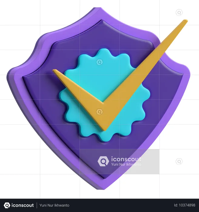 Verificado  3D Icon