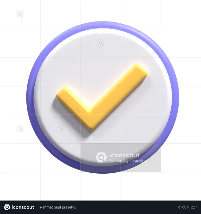 Verificar  3D Icon