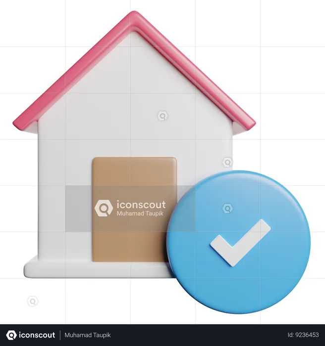 Verificar casa  3D Icon