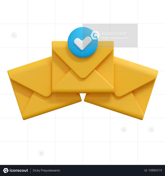 Verificar mensagem de e-mail  3D Icon