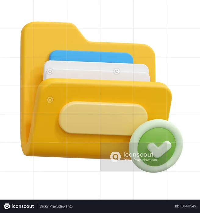 Verificar pasta  3D Icon