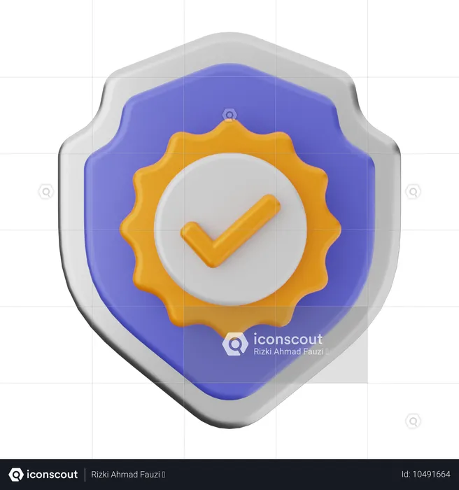 Verificar protección del escudo  3D Icon