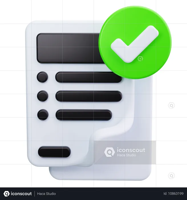 Verificar relatório  3D Icon