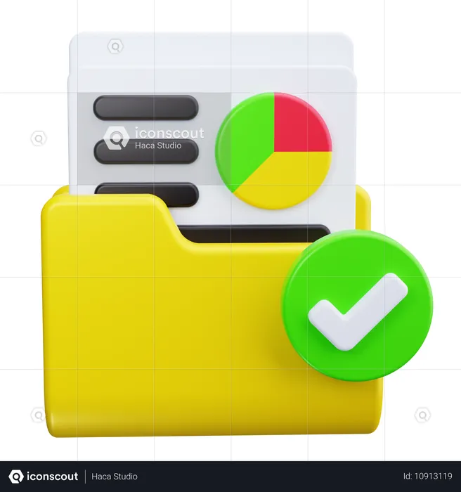 Verificar relatório  3D Icon