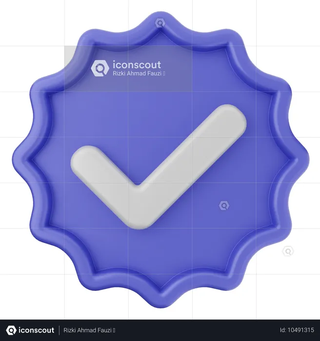 Verification  3D Icon