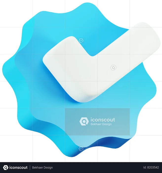 Verification Badge  3D Icon