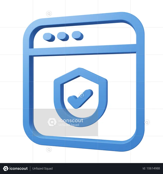 Vérifier la sécurité  3D Icon